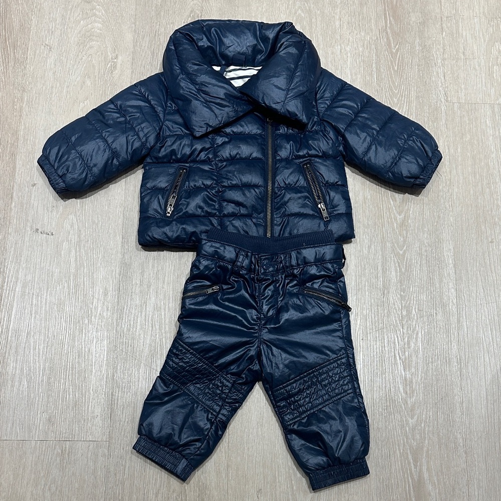 GAP Kids Navy Puffer Jacket and Pants Set
